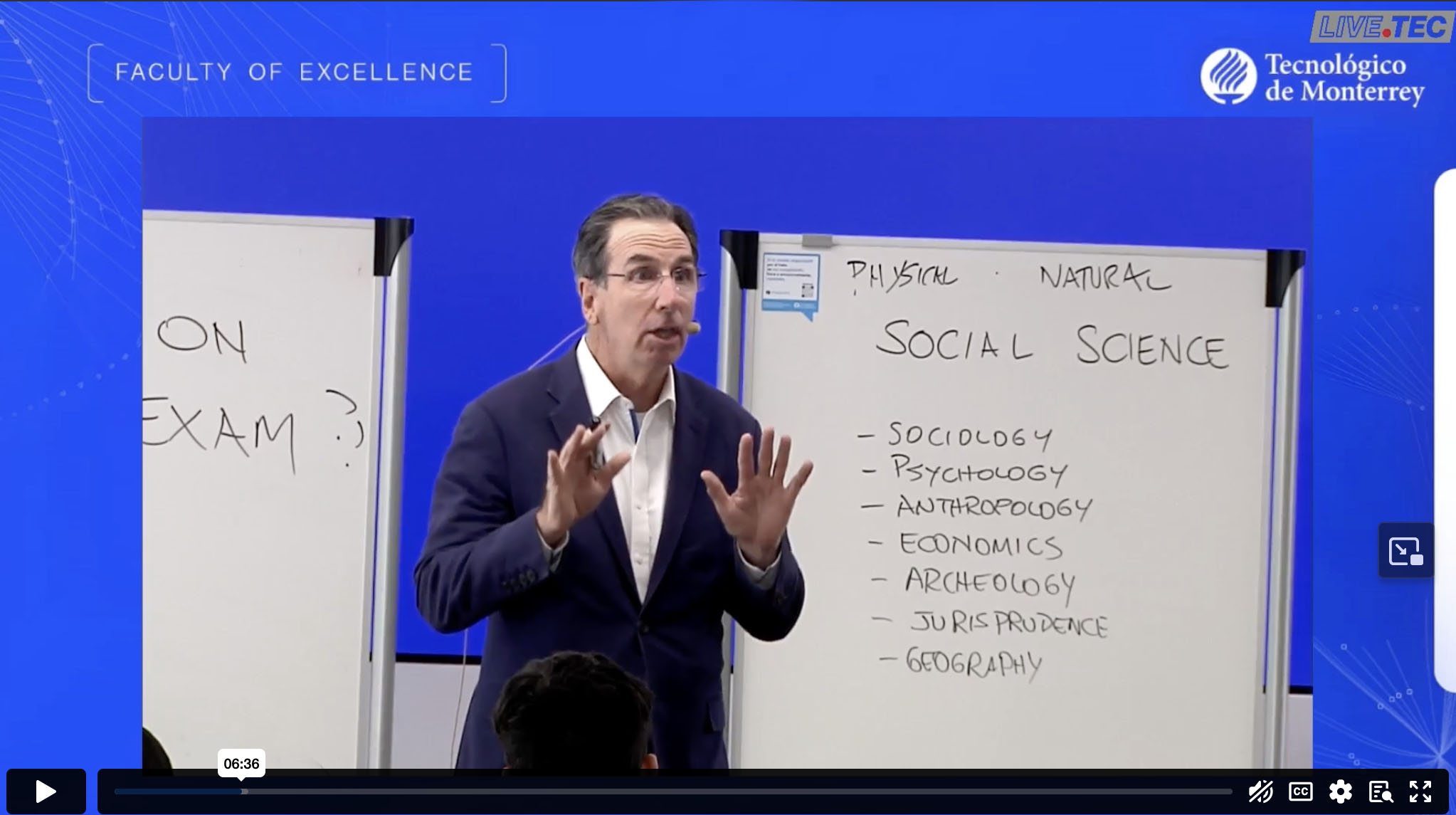 Justin Craig Tec de Monterrey Faculty of Excellence