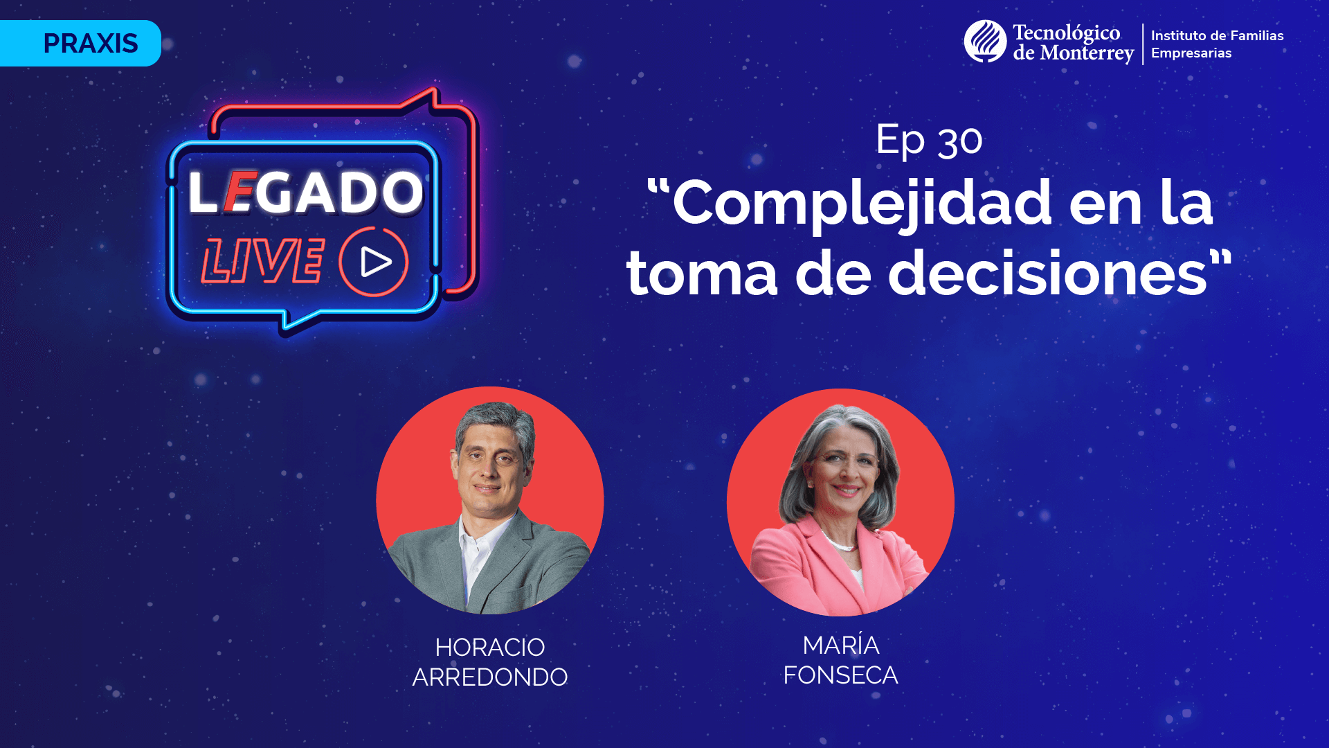 Complejidad en la toma de decisiones LEGADO LIVE HORACIO ARREDONDO